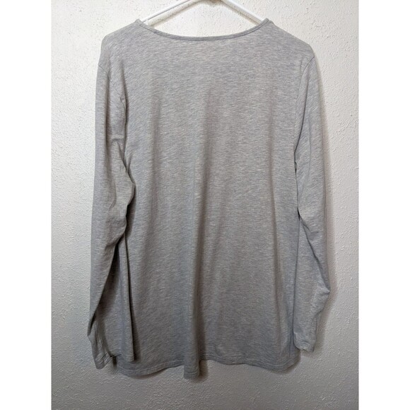 Lot of 2  Pure J Jill Women's Long Sleeve Top Grey Blue Women Size XL Pima Basic - Picture 4 of 6